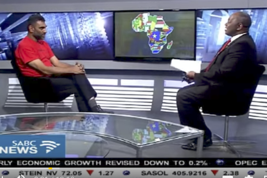 Africans Rising on South Africa’s SABC Prime Time Evening News on 25 May 2017