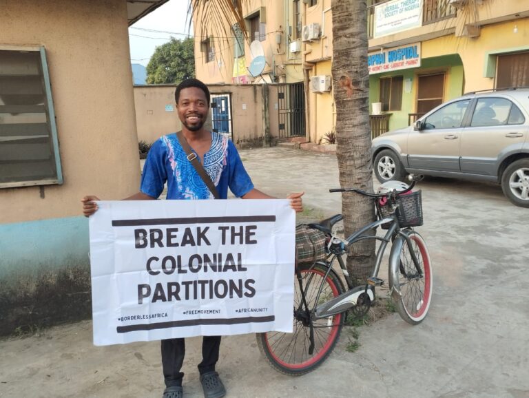 He rode a bicycle from Lagos to Accra to promote #BorderlessAfrica campaign 